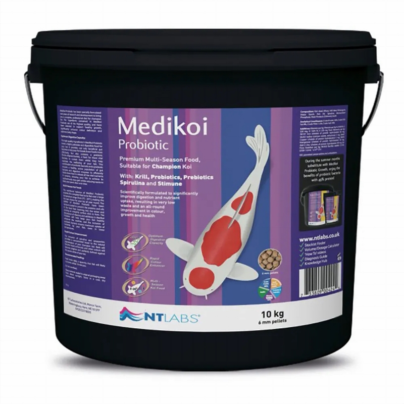 nt labs medikoi probiotic multi season koi food