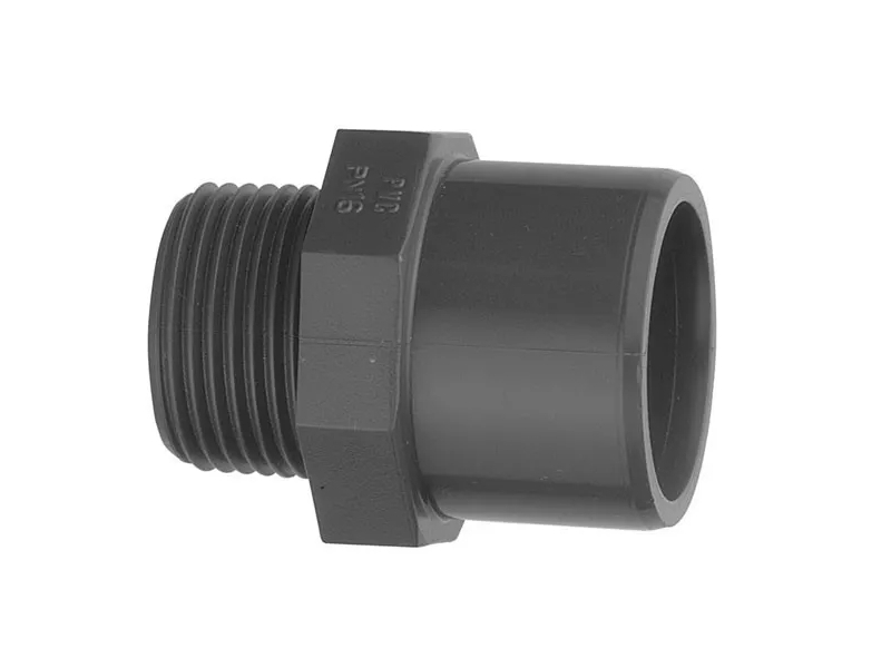 male thread to plain female pressure socket