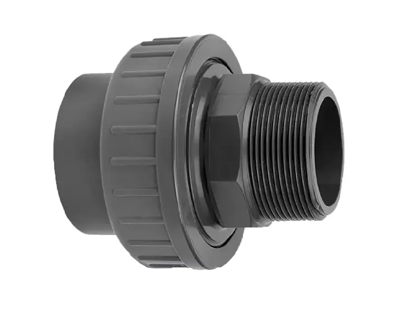 threaded male to plain female pressure socket union