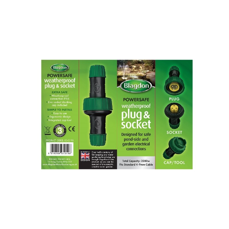 Blagdon Powersafe Plug and Socket Connector