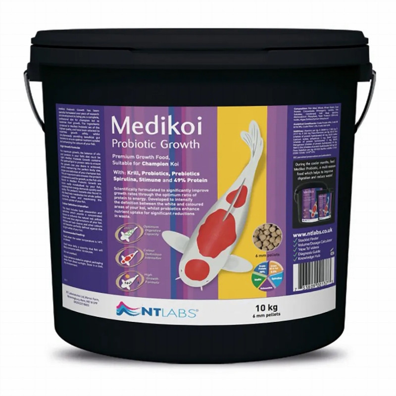 nt labs medikoi probiotic growth koi food