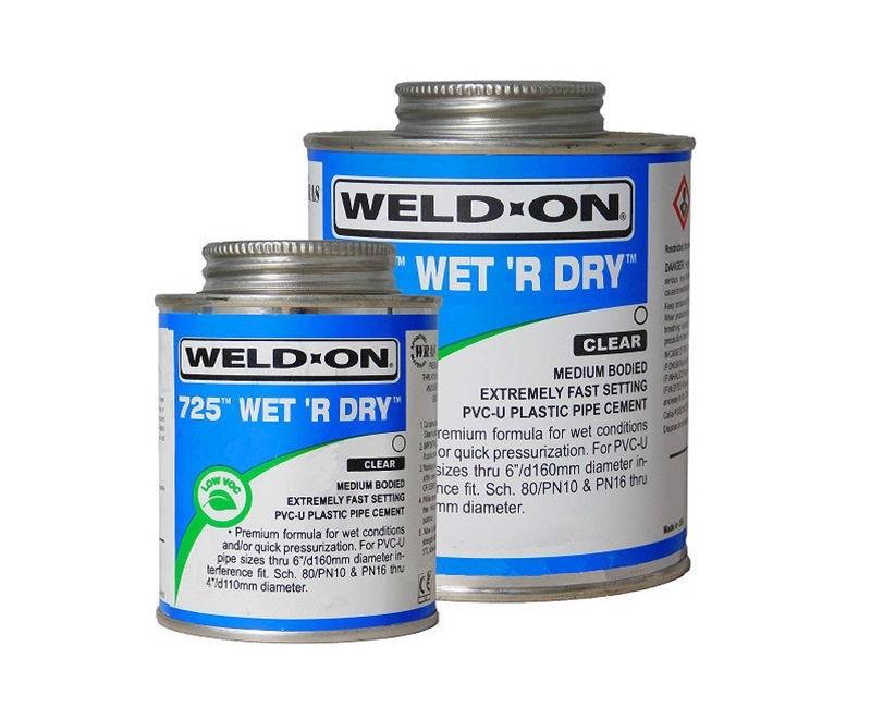 wet r dry 725 fast cure pipe cement 